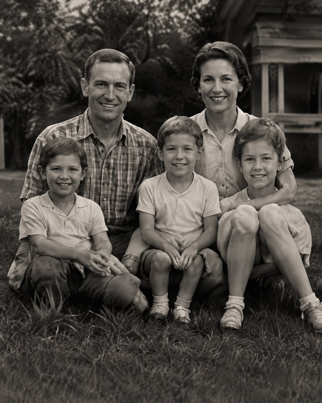 Fictional Harris family photograph